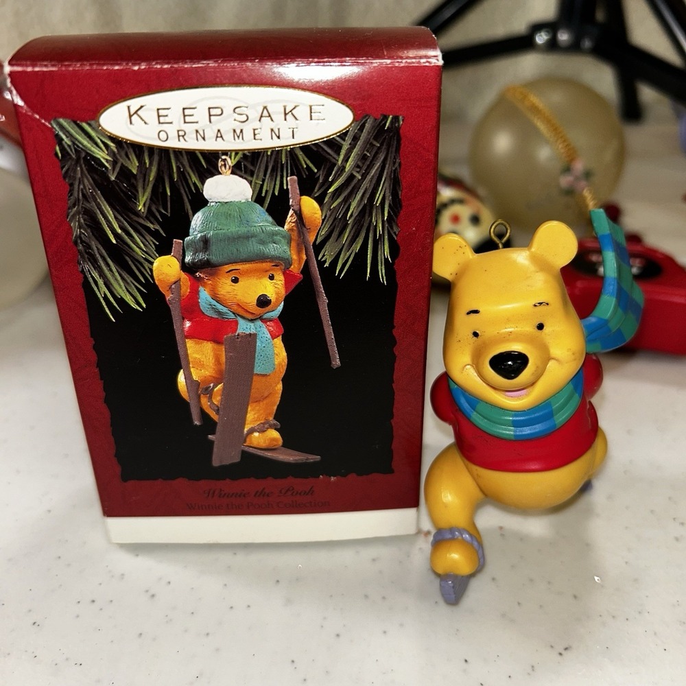 Hallmark Keepsake Walt‎ Disney Winnie the Pooh and Ornament Lot Of 2